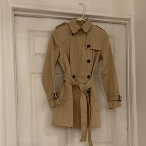 Women’s Tan Double Breasted Trench Coat